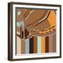 Chocolate Neapolitan Stripes-Belen Mena-Framed Giclee Print