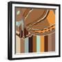 Chocolate Neapolitan Stripes-Belen Mena-Framed Giclee Print
