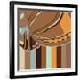 Chocolate Neapolitan Stripes-Belen Mena-Framed Giclee Print