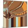 Chocolate Neapolitan Stripes-Belen Mena-Mounted Giclee Print