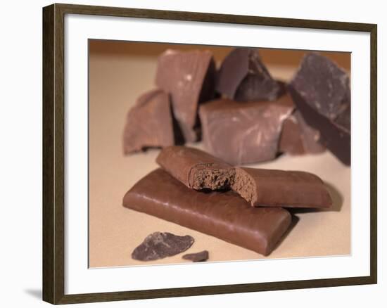 Chocolate Nutrition Bar with Dark Chocolate Filling-Chris Rogers-Framed Photographic Print