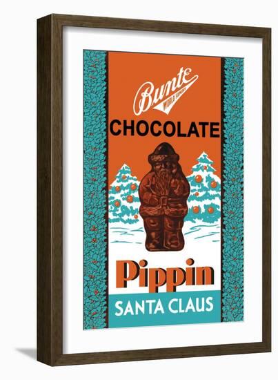 Chocolate Pippin Santa Claus-null-Framed Art Print