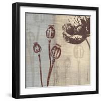 Chocolate Poppy-Tandi Venter-Framed Art Print