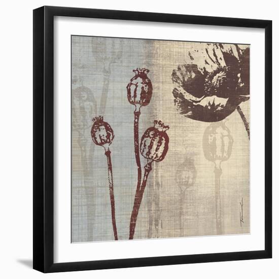 Chocolate Poppy-Tandi Venter-Framed Art Print