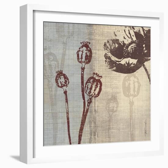 Chocolate Poppy-Tandi Venter-Framed Art Print