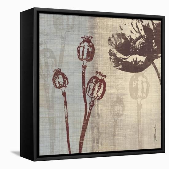 Chocolate Poppy-Tandi Venter-Framed Stretched Canvas