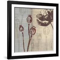 Chocolate Poppy-Tandi Venter-Framed Art Print