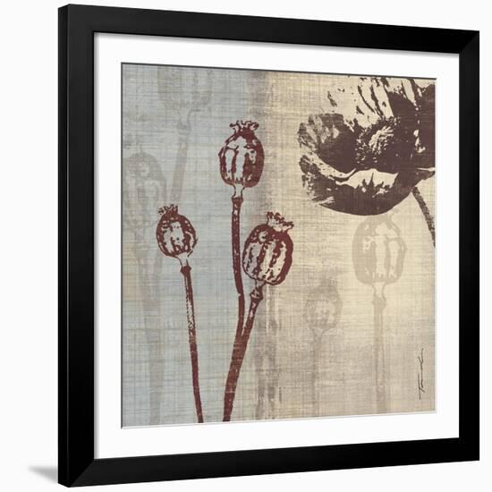 Chocolate Poppy-Tandi Venter-Framed Art Print