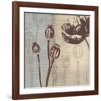 Chocolate Poppy-Tandi Venter-Framed Art Print