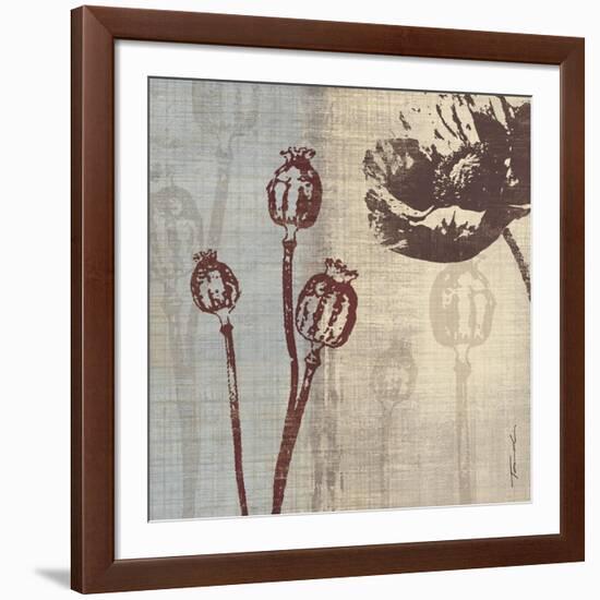 Chocolate Poppy-Tandi Venter-Framed Art Print