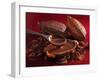 Chocolate Sauce, Cocoa Powder, Cocoa Beans and Cacao Fruits-Karl Newedel-Framed Photographic Print