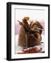 Chocolate Soufflé Filled with Chocolate Sauce-null-Framed Photographic Print