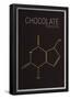 Chocolate (Theobromine) Molecule-null-Framed Poster