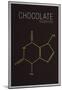 Chocolate (Theobromine) Molecule-null-Mounted Poster