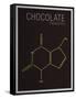 Chocolate (Theobromine) Molecule-null-Framed Stretched Canvas