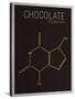 Chocolate (Theobromine) Molecule-null-Stretched Canvas