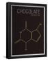 Chocolate (Theobromine) Molecule-null-Framed Poster