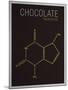 Chocolate (Theobromine) Molecule-null-Mounted Poster
