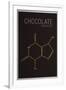 Chocolate (Theobromine) Molecule-null-Framed Art Print