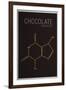 Chocolate (Theobromine) Molecule-null-Framed Art Print