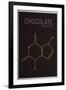 Chocolate (Theobromine) Molecule-null-Framed Art Print