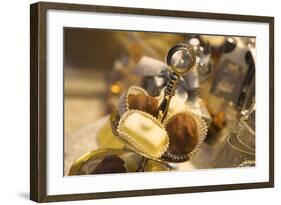 Chocolate Truffles in a Sweet Shop, Brussels, Belgium, Europe-Neil Farrin-Framed Photographic Print