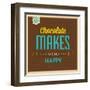 Chocolate-Lorand Okos-Framed Art Print