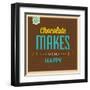 Chocolate-Lorand Okos-Framed Art Print