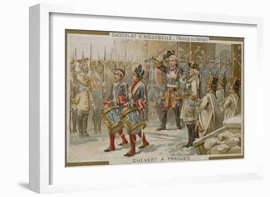 Chocolaterie D'Aiguebelle Trade Card with an Image of the Francois De Chevert-null-Framed Giclee Print