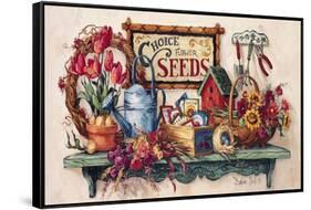 Choice Flower Seeds-Barbara Mock-Framed Stretched Canvas