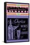 Choice Wines And Liquors-null-Framed Stretched Canvas