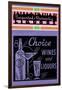 Choice Wines And Liquors-null-Framed Art Print