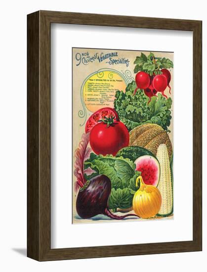 Choicest Vegetable Specialties-null-Framed Art Print