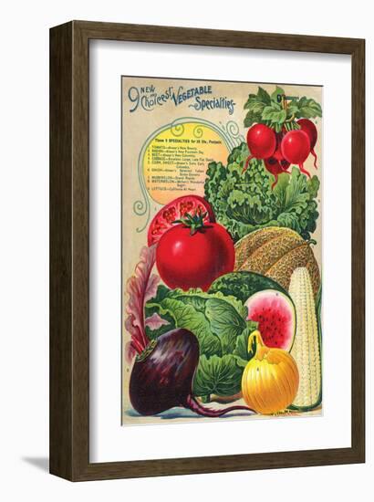 Choicest Vegetable Specialties-null-Framed Art Print