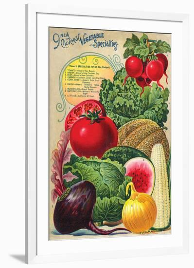 Choicest Vegetable Specialties-null-Framed Art Print