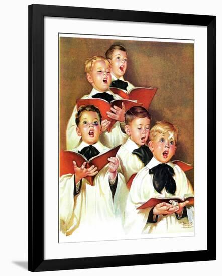 "Choir Boys Will Be Boys,"December 10, 1938-Frances Tipton Hunter-Framed Giclee Print