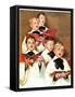 "Choir Boys Will Be Boys,"December 10, 1938-Frances Tipton Hunter-Framed Stretched Canvas