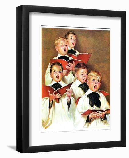 "Choir Boys Will Be Boys,"December 10, 1938-Frances Tipton Hunter-Framed Giclee Print