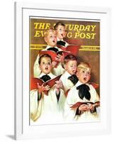 "Choir Boys Will Be Boys," Saturday Evening Post Cover, December 10, 1938-Frances Tipton Hunter-Framed Giclee Print