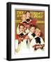 "Choir Boys Will Be Boys," Saturday Evening Post Cover, December 10, 1938-Frances Tipton Hunter-Framed Giclee Print