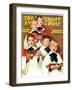 "Choir Boys Will Be Boys," Saturday Evening Post Cover, December 10, 1938-Frances Tipton Hunter-Framed Premium Giclee Print