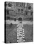 Choir Filing Down Center of Chamber Court at Winchester College-Cornell Capa-Stretched Canvas