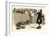 Choir-Master Leading a Rural Congregation Singing Hymns-null-Framed Giclee Print