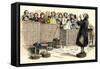 Choir-Master Leading a Rural Congregation Singing Hymns-null-Framed Stretched Canvas