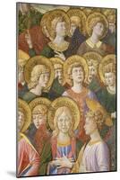 Choir of Angels, Detail from the Journey of the Magi Cycle in the Chapel, c.1460-Benozzo di Lese di Sandro Gozzoli-Mounted Giclee Print