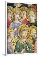 Choir of Angels, Detail from the Journey of the Magi Cycle in the Chapel, circa 1460-Benozzo di Lese di Sandro Gozzoli-Framed Giclee Print