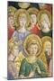 Choir of Angels, Detail from the Journey of the Magi Cycle in the Chapel, circa 1460-Benozzo di Lese di Sandro Gozzoli-Mounted Giclee Print