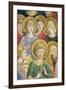 Choir of Angels, Detail from the Journey of the Magi Cycle in the Chapel, circa 1460-Benozzo di Lese di Sandro Gozzoli-Framed Premium Giclee Print