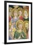 Choir of Angels, Detail from the Journey of the Magi Cycle in the Chapel, circa 1460-Benozzo di Lese di Sandro Gozzoli-Framed Premium Giclee Print