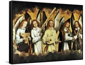 Choir of Angels-Hans Memling-Framed Stretched Canvas